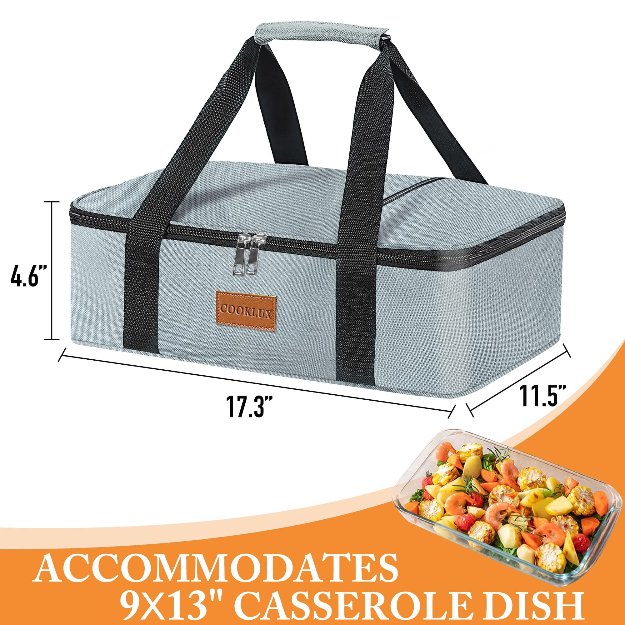 Amazon.com: Cooklux Insulated Casserole Carrier - Single Layer